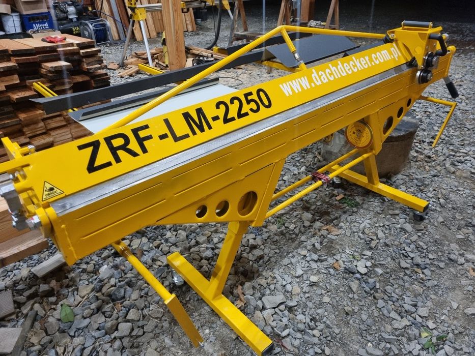 Zaginarka na wynajem, giętarka do blachy,  obróbki blacharskie