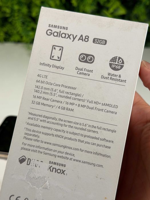 Samsung Galaxy A8 Dourado, Desbloqueado, Dual SIM, USB C - Como Novo