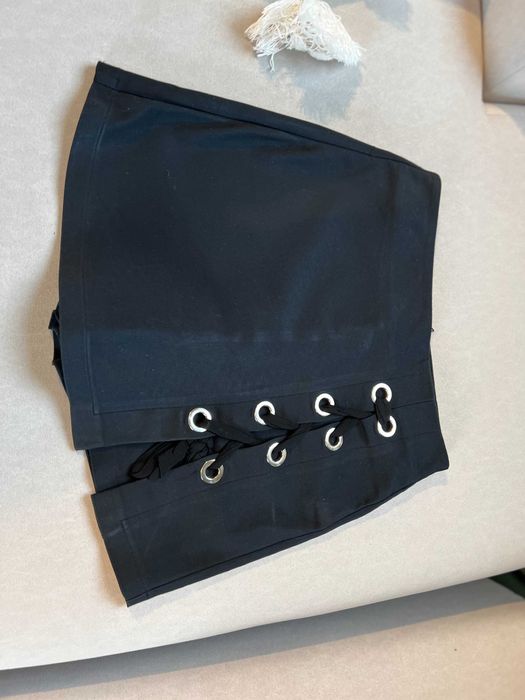 Czarne eleganckie spodenki/spódniczka, Stradivarius, r.XS/34