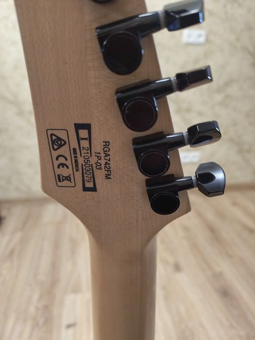 7 струн IBANEZ RGA742FM TGF + upgrade