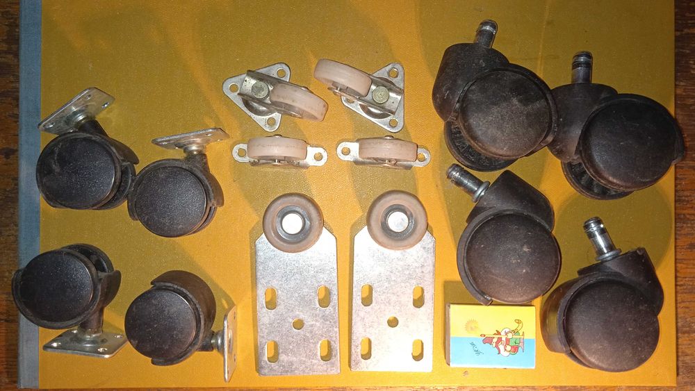 Колеса поворотные для офисного кресла, мебели.