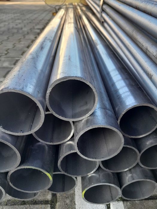 Rura słupki ocynk 60,3x2 ocynkowana fi 60 3,2 I gatunek 6mb czarne