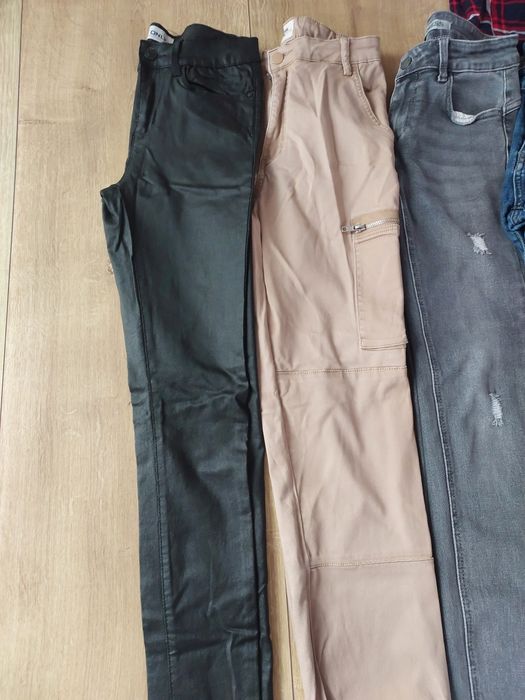 Zestaw spodni jeansowych  rurek roz Xs/S