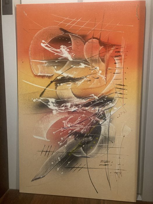 Quadro made in Brasil, tons quentes. 1,20m