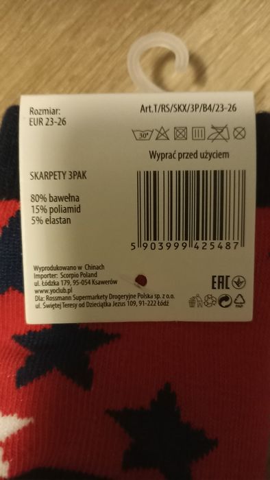 Nowe skarpetki 23-26