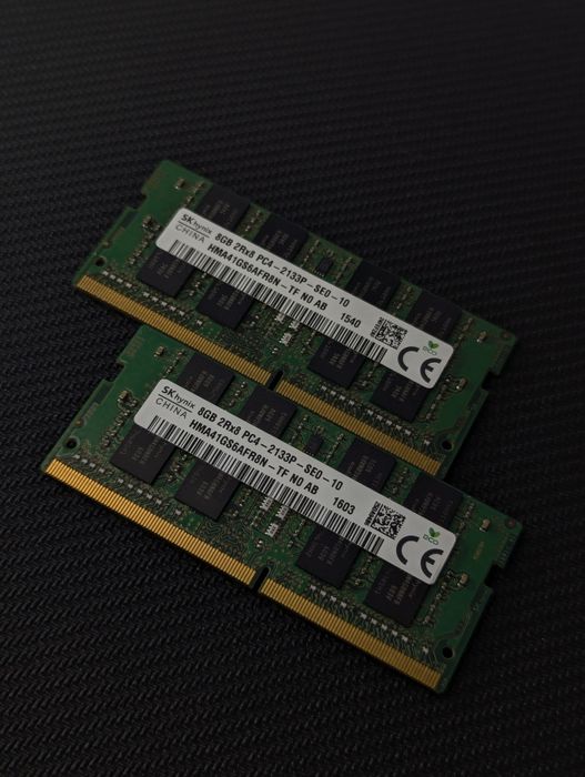 DDR4 16GB Hynix (2X8) 2133 MHz SO-DIMM Оперативна пам'ять для ноутбуку