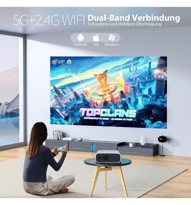 Projector Wielio

Entrada HDMI 
Com WiFi e bluetooth 
Para filmes, jog