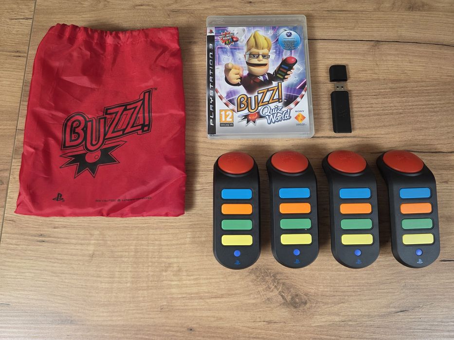 Buzz Buzzery Brzęczki Bezprzewodowe Komplet Playstation 3 PS3