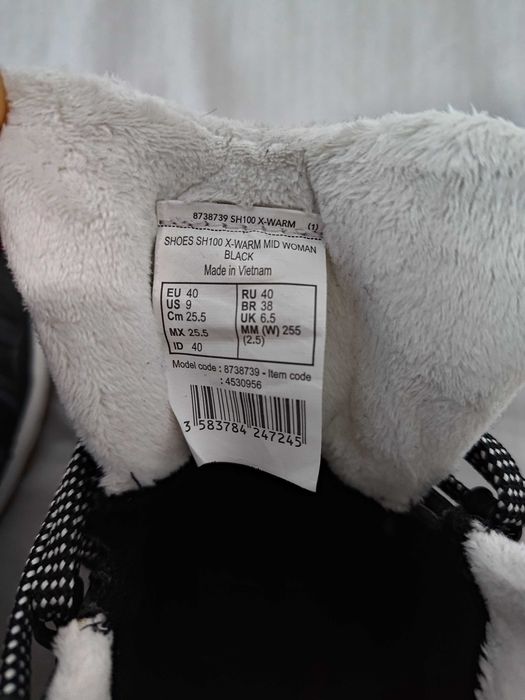 Botas de caminhada na neve quentes impermeáveis 40