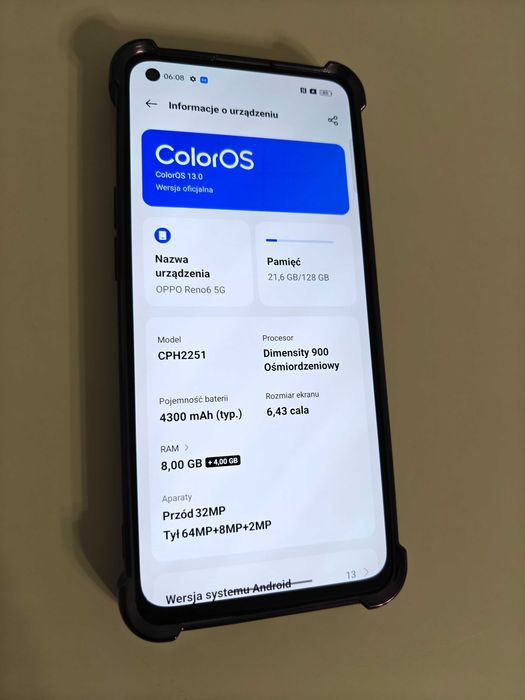 Telefon komórkowy OPPO Reno 6