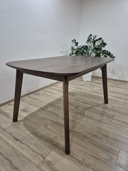 Stół dębowy (lite drewno) - rozkładany, styl nowoczesny, loft