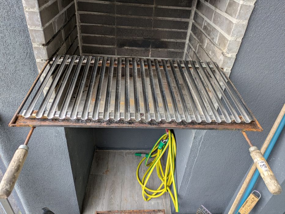 Grelha de churrasco de aço inoxidável 71*41