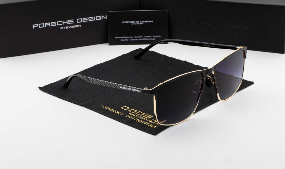 Чоловічі сонцезахисні окуляри porsche design new 2026 | поляризація UV400 | wayfarer | футляр в комплекті | металева оправа