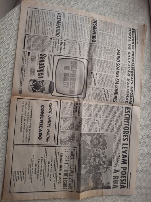 Jornal a capital sobre 1 de maio de 1974