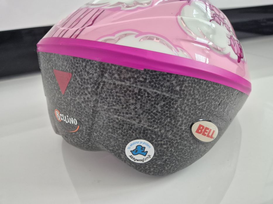 Kask rowerowy dziewczęcy M/L,  52-56 cm