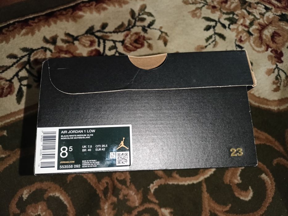 Air Jordan 1 Low w kolorystyce „Black Toe Medium Olive”