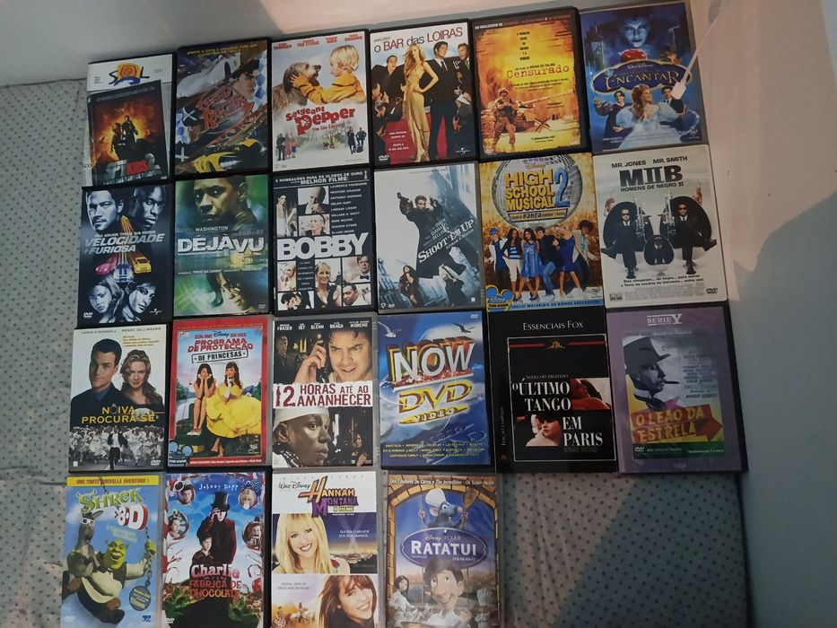 Filmes em DVD + conjunto de 33 músicas no NOW DVD VIDEO