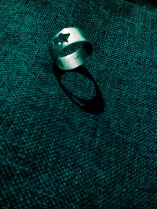 Срібна патріотична каблучка "мапа України" /925 проба/розмір 17-17,5