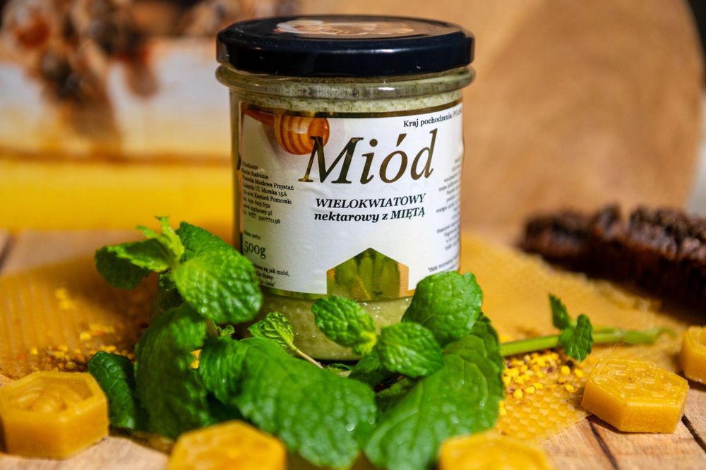Miód kremowany z Miętą 0,5 kg MyHoney