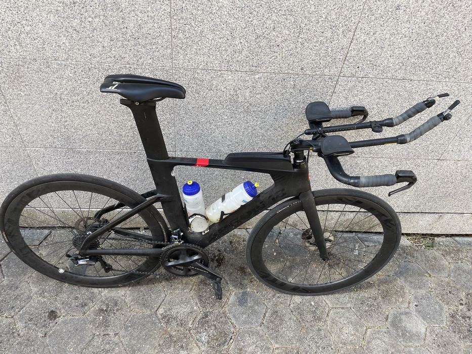 Bicicleta Aero Triatlo TT Argon 18 e117 Tri Disc c/potenciometro