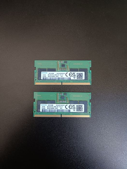 »Оперативна пам'ять DDR5 16 Gb (2x8) Samsung 4800 SODIM ноутбук