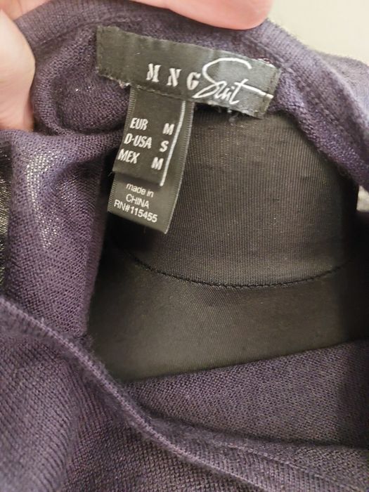 Mango MNG Suit bluzka z fantazyjną falbaną S