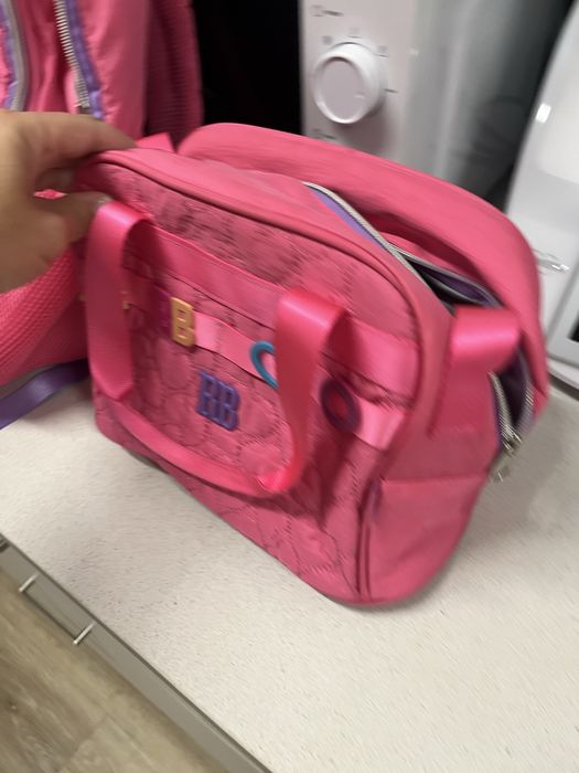 Mochila escolar menina rosa