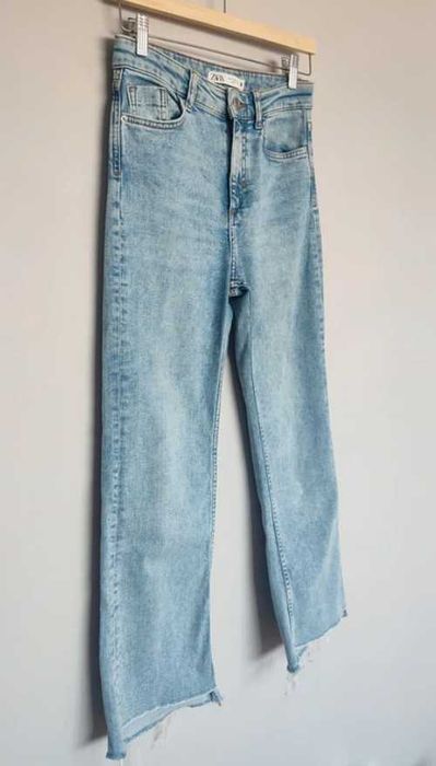 Jeansowe dzwony Zara High Waist