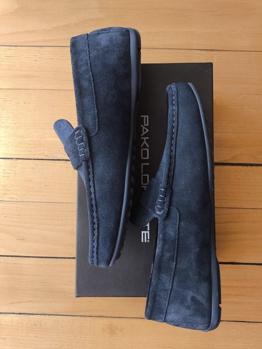 Granatowe mokasyny męskie PAKO LORENTE rozmiar 45