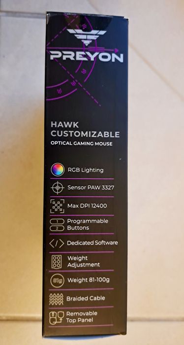 Myszka gamingowa PREYON Hawk Customizable