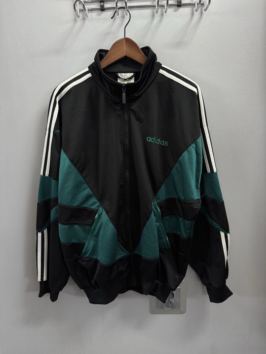 Kurtka bluza vintage 90s Adidas 3 paski L 40