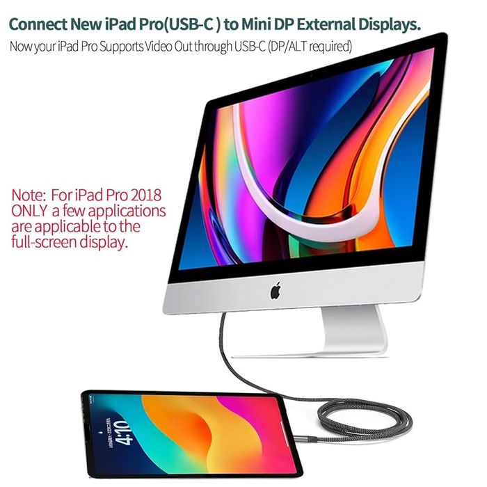 Кабель YMY USB C (Source) - Mini Displayport, 4K 60Hz