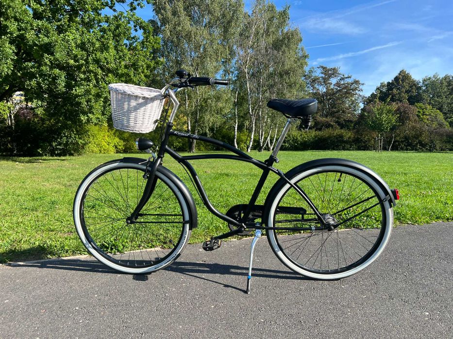 ROWER miejski męski 28 cruiser czarny holenderski 7 biegów shimano