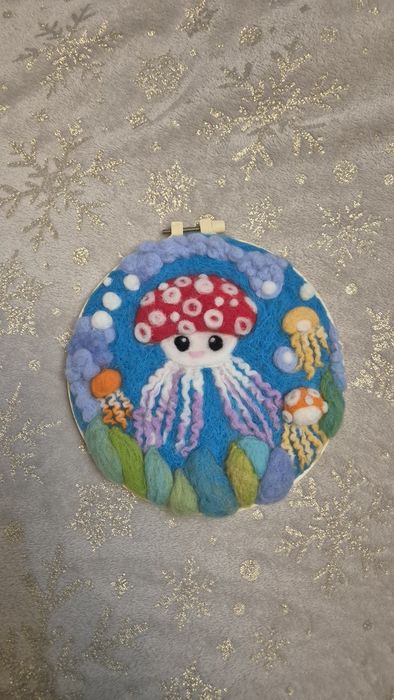 Obrazek z filcu handmade