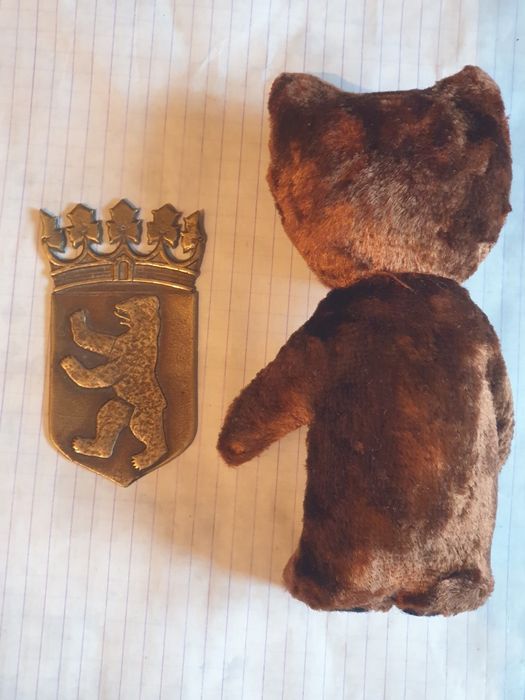 Pluszowy miś, misza suvenir Berlin PRL/GDR/DDR/Germany, 1970s