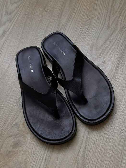 В'єтнамки Mango Selection чорні шкіряні 38 розмір