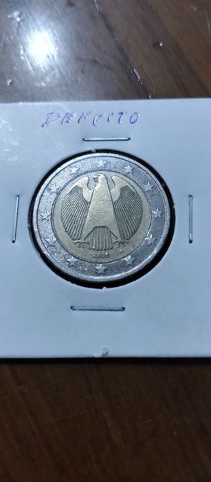 Moeda da Alemanha com defeito.