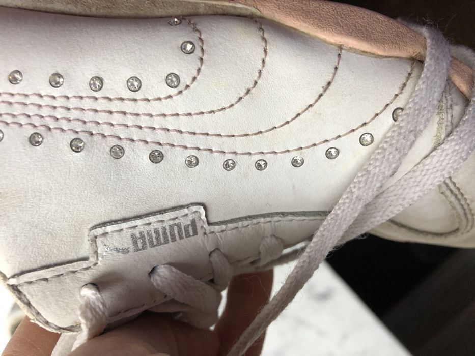 Puma skórzane buty rozm 32 diamenty