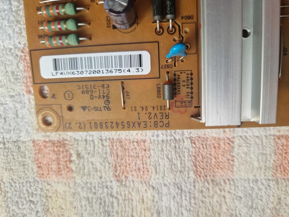 Placa de tv (Power suplly) LG 47 pol. retirada de tv com display partido