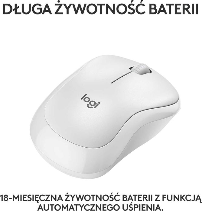 Logitech M240 SILENT Mysz Bezprzewodowa bluetooth Silent Cicha Biała