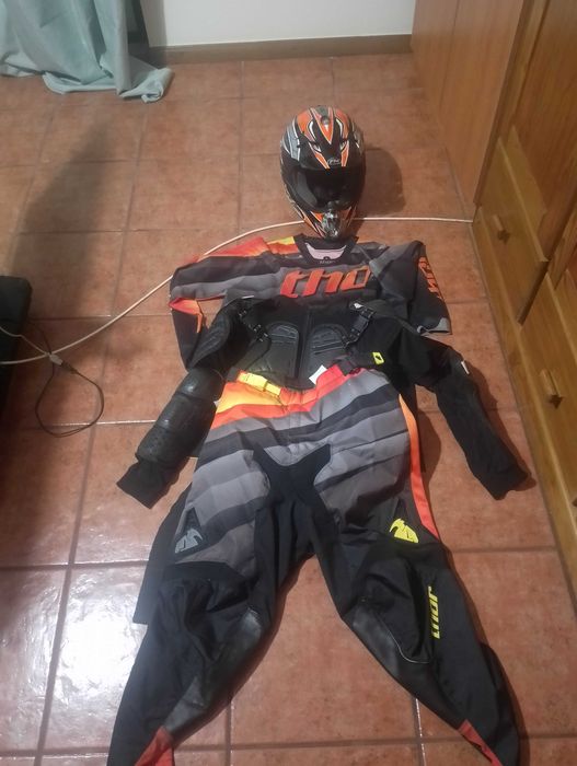Equipamento enduro motocross btt moto L