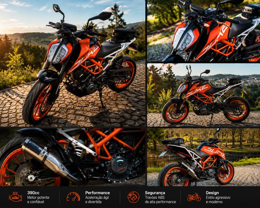 KTM Duke 390 (2018) — Apenas 7.800 km / Imaculada (Carta A2)