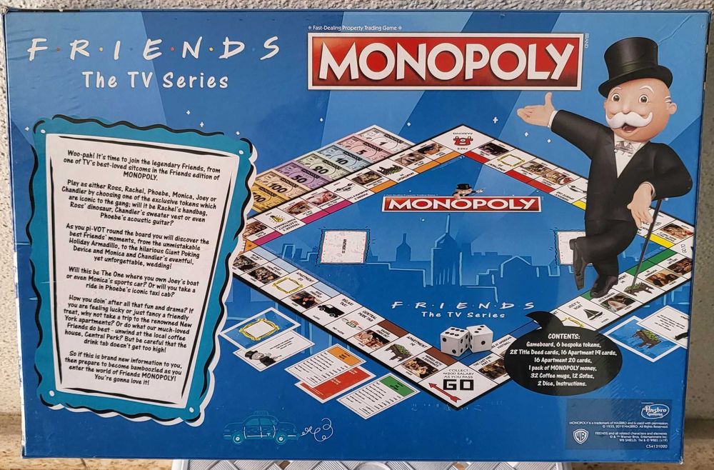 Jogo de Tabuleiro Monopoly Friends, Edição Especial, Selado e Novo