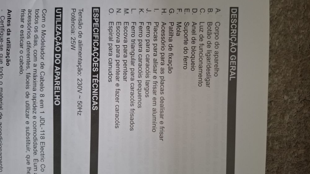 Modelador de cabelo 8 em 1