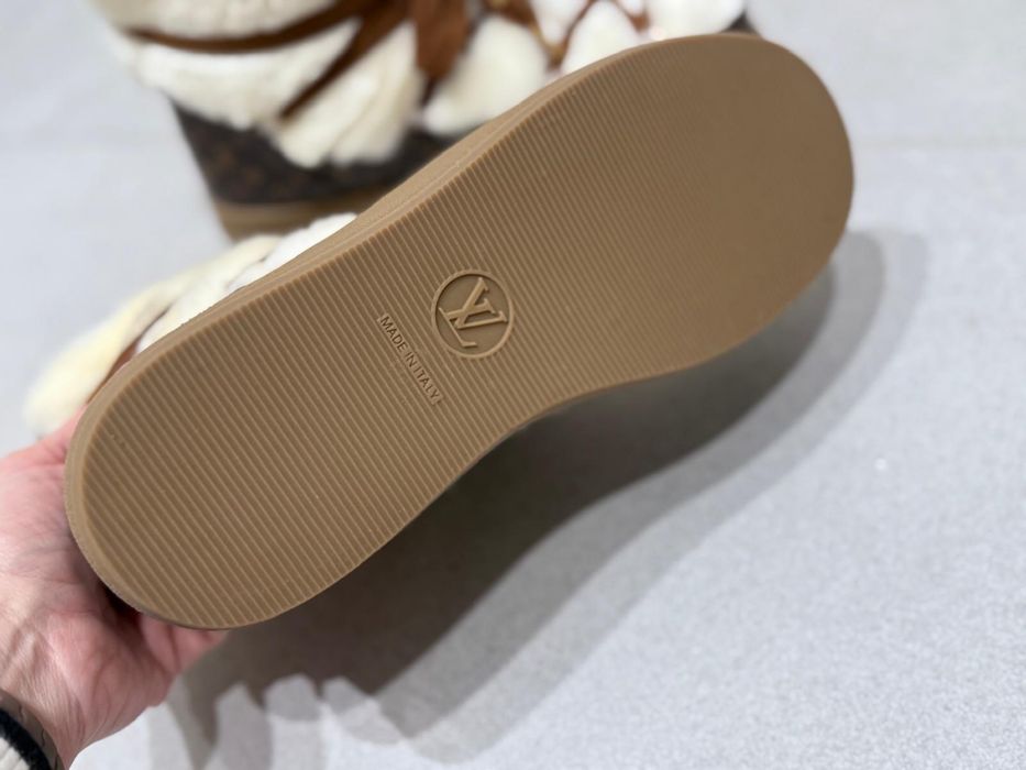 Louis vuitton sniegowce buty zimowe z futrem LV