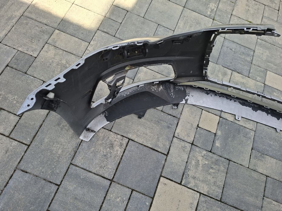 Audi a6 c8 zderzak przod przedni srebrny  lz7g