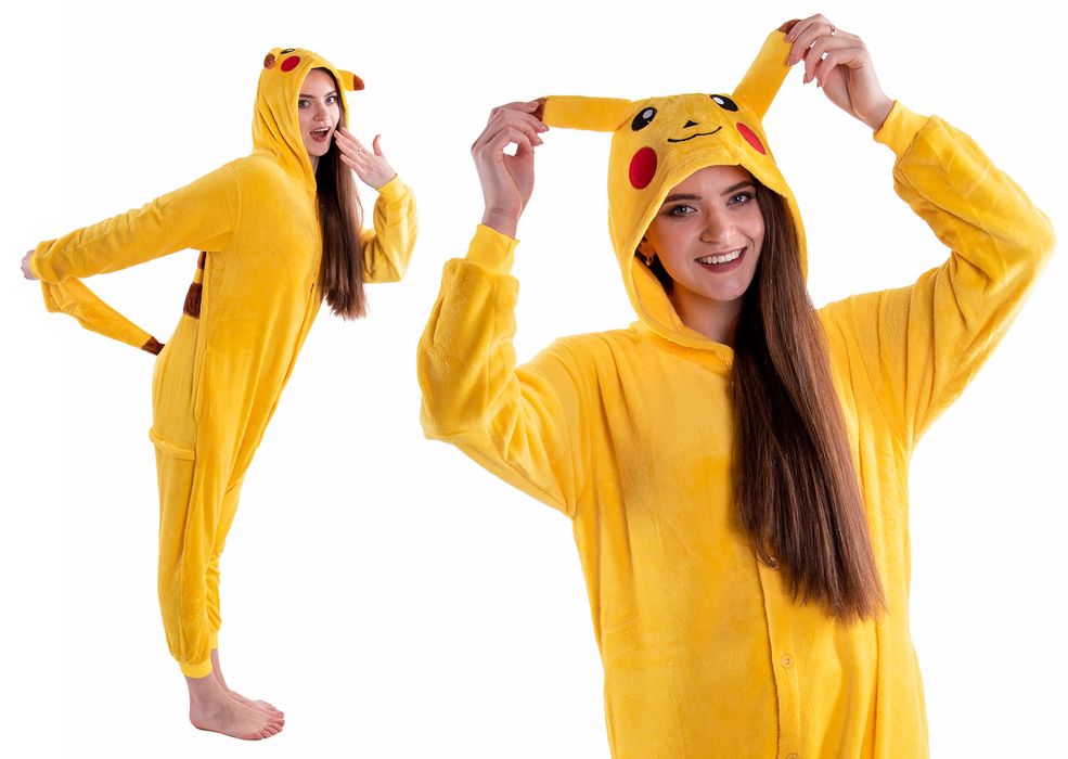Piżama Kigurumi Kombinezon Przebranie Pikachu M 155-164 cm
