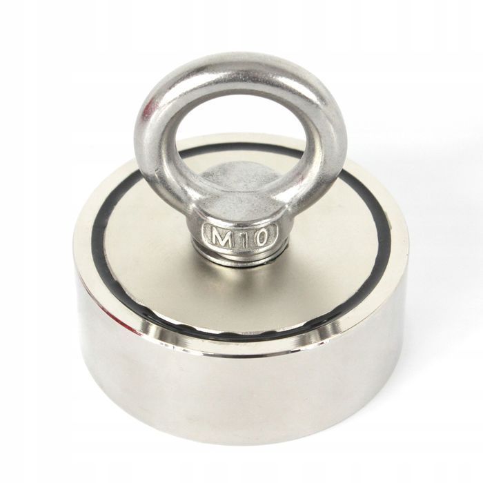 Magnes Neodymowy 350 Kg Do Poszukiwań Lina Uchwyt