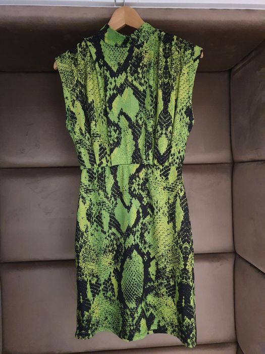 Sukienka neon, wąż Even&Odd 36 hit!