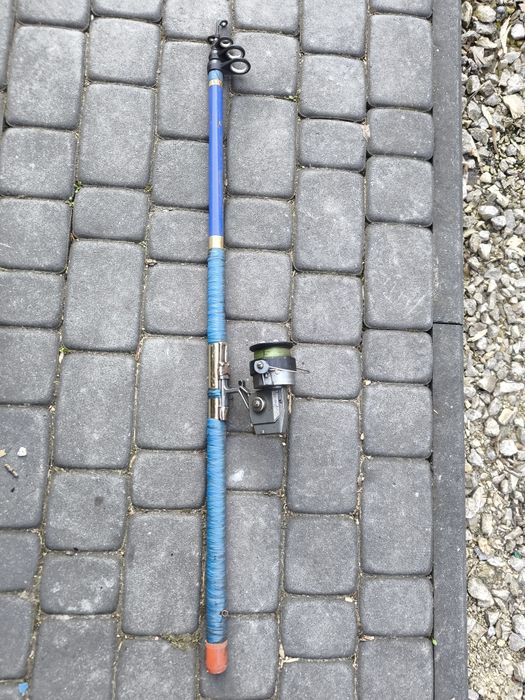 Wędka dawna produkcja plus kołowrotek 3.6m